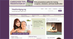 Desktop Screenshot of healthinaging.org